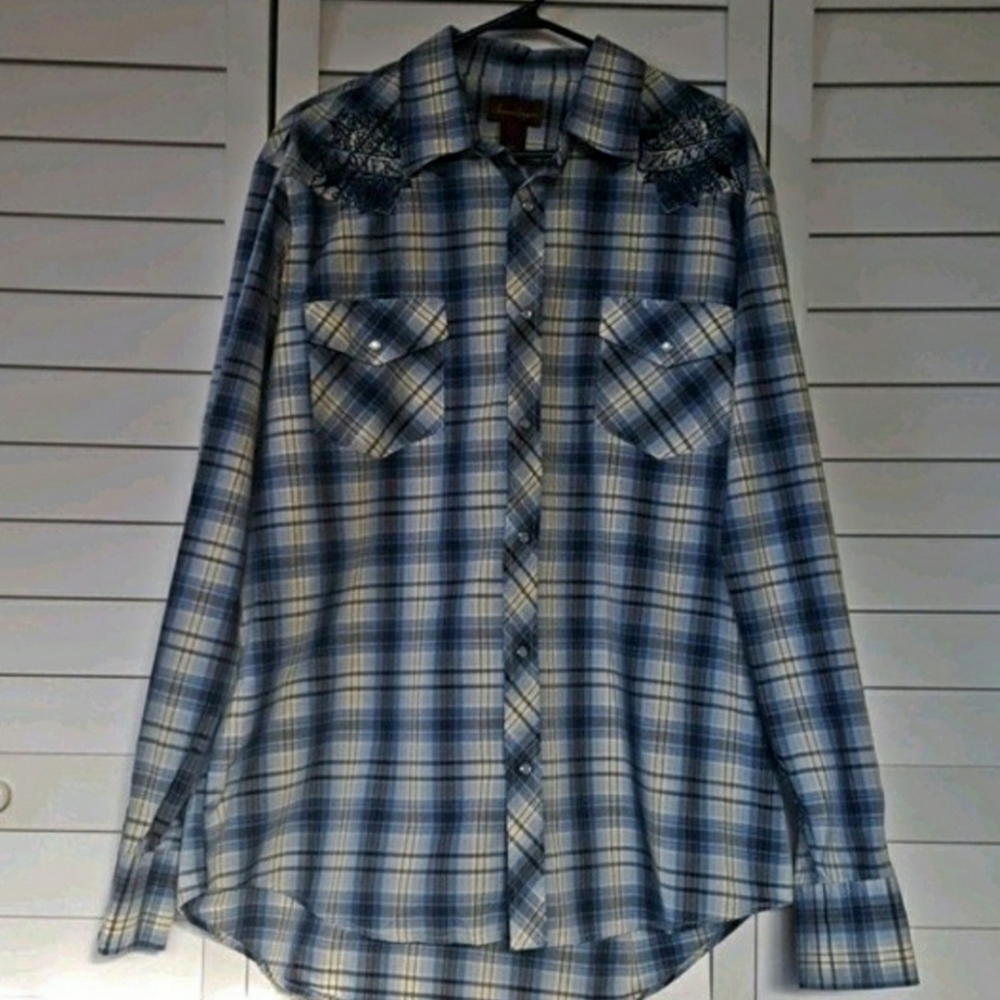 American Rag Plaid Button Down